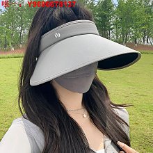 防晒帽遮陽帽女防曬防紫外線新款大帽檐空頂帽子冰絲透氣騎車顯臉小  现货 歷史價格詳細信息