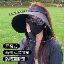 空頂帽黑膠大帽檐遮陽帽女夏季防風電動車防曬帽騎車吹不翻空頂太陽帽子 歷史價格詳細信息