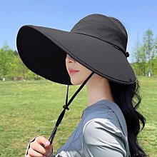 夏季大帽檐 防曬帽 防紫外線 空頂遮陽帽  騎車 全臉遮陽帽 歷史價格詳細信息
