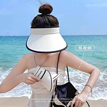 UPF50+防曬帽子女夏季新款騎車防紫外線大檐空頂遮陽帽遮臉太陽帽 歷史價格詳細信息