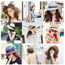 手工短帽沿草帽花朵度假沙灘帽女款編織海邊旅遊防曬遮陽中沿草帽 歷史價格詳細信息