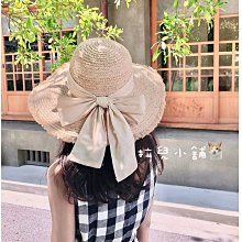 韓版草編兒童親子蝴蝶結沙灘草帽夏季女士帽子防曬空頂帽遮陽帽 歷史價格詳細信息