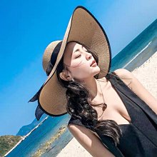 願望生活~????【】草帽女夏季韓版帽子百搭防晒遮陽帽時尚波點蝴蝶結飄帶太陽帽沙灘帽女 歷史價格詳細信息