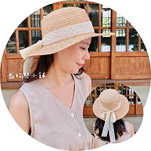 韓版草編兒童親子蝴蝶結沙灘草帽夏季女士帽子防曬空頂帽遮陽帽 歷史價格詳細信息