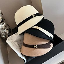 2024新款羊毛氈帽黑色禮帽女秋冬高檔法式優雅漁夫帽蕾絲寬簷盆帽 歷史價格詳細信息