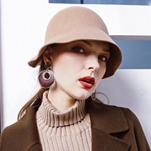 【米蘭精品】禮帽毛呢帽(歐美時尚波浪邊大簷情人節生日聖誕節交換禮物女帽子72b2) 歷史價格詳細信息