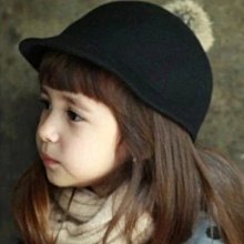 兒童羊毛呢漁夫帽秋冬時尚凹造型甜美復古繫繩圓頂毛氈盆禮帽英倫 歷史價格詳細信息