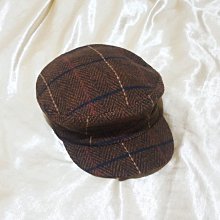 Zara 格紋海軍帽 軍帽 水手帽 報童帽 鴨舌帽 造型帽 遮陽帽 休閒帽 毛呢帽 帽子～原價890元 歷史價格詳細信息