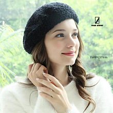 黑色羊毛呢帽子女秋冬韓版貴婦優雅高檔小眾捲邊禮帽英倫2023新款 歷史價格詳細信息