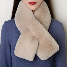 圍巾 秋冬韓版百搭 仿兔毛圍巾 純色交叉 保暖圍脖 毛絨圍巾 韓國熱賣 白色款 歷史價格詳細信息