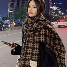 圍巾韓系氛圍感千鳥格ins圍巾女學生韓版情侶冬款保暖圍脖百搭 (滿599元免運) 歷史價格詳細信息