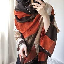 圍巾 披肩 秋冬新款印花圍巾女冬季韓版保暖御寒圍脖時尚加厚空調披肩外搭WY040 歷史價格詳細信息