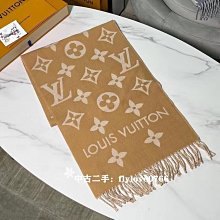 【Louis Vuitton 路易威登】M77928 新款Headline經典LOGO系列純羊毛保暖圍巾/披巾(黑色) 歷史價格詳細信息