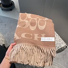 【COACH】經典LOGO羊毛披肩/圍巾(多款可選) 歷史價格詳細信息