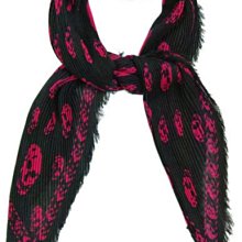 Alexander McQueen 骷顱裝飾WOC小牛皮鍊帶皮夾/長夾 銀色 歷史價格詳細信息