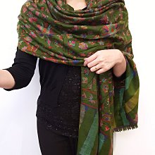 絲顏精品～北印度克什米爾頂級手工編織KANI披肩Pashmina 藍 歷史價格詳細信息