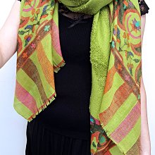 絲顏精品～北印度克什米爾頂級手工編織KANI披肩Pashmina 藍 歷史價格詳細信息