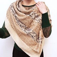 絲顏精品～北印度克什米爾頂級手工編織KANI披肩Pashmina 藍 歷史價格詳細信息