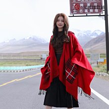 免運-西藏旅游穿搭大西北青海草原圍巾茶卡鹽湖披肩云南旅行民族風斗篷-元渡雜貨鋪 歷史價格詳細信息