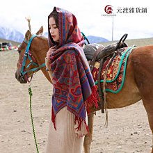 免運-民族風云南麗江大西北青海湖旅游拍照披肩女茶卡鹽湖復古沙漠圍巾-元渡雜貨鋪 歷史價格詳細信息