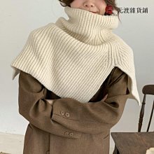 免運-圍巾女冬季新款時尚洋氣外搭套頭圍脖女純色韓系百搭脖套針織披肩-元渡雜貨鋪 歷史價格詳細信息