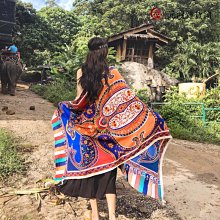 免運-民族風云南麗江大西北青海湖旅游拍照披肩女茶卡鹽湖復古沙漠圍巾-元渡雜貨鋪 歷史價格詳細信息