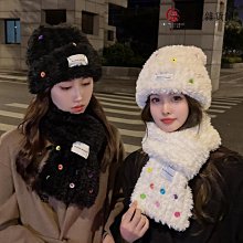 帽子女冬韓版百搭圍巾圍脖一體冬季騎車保暖護耳可愛毛絨毛線帽潮#促銷 #現貨 #可開發票 歷史價格詳細信息