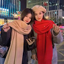 圍巾 披肩 2022新款圍巾女冬季歐美拼色保暖圍脖仿羊絨字母雙面加厚空調披肩WY040 歷史價格詳細信息
