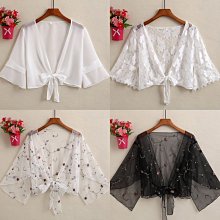披肩夏季配吊帶裙子外搭蕾絲罩衫罩衫很仙的薄款防曬衣超仙女上衣 歷史價格詳細信息