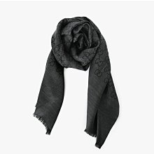 GUCCI 經典GG緹花線條羊毛混絲斜紋雙色流蘇披巾/圍巾 (淺紫色) 歷史價格詳細信息