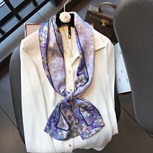 杭州絲綢長款真絲絲巾長條母親節禮品桑蠶絲絲巾腰帶長條絲巾 歷史價格詳細信息