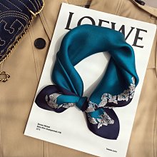 杭州絲綢氣質花朵桑蠶絲斜紋真絲絲巾女70cm方巾領巾搭職業裝綁包 歷史價格詳細信息