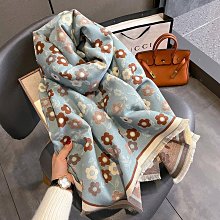 圍巾 披肩 2023秋冬新款印花韓版仿羊絨手感圍巾女加厚空調圍脖披肩防風御寒WY040 歷史價格詳細信息