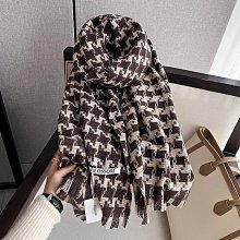 圍巾 披肩 2023新款韓版印花時尚仿羊絨圍巾女秋冬季保暖圍巾學生圍脖披肩WY040 歷史價格詳細信息