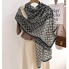 圍巾 披肩 韓版秋冬新款保暖圍巾女時尚字母加厚雙面空調大披肩學生防風圍脖WY040 歷史價格詳細信息