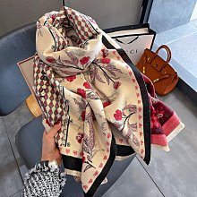 圍巾 披肩 2023新款線條H時尚仿羊絨圍巾女冬季加厚保暖學生圍脖雙面披肩空WY040 歷史價格詳細信息