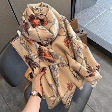 圍巾 披肩 圍巾冬季女千鳥格韓版格紋包邊百搭保暖披肩兩用長款圍巾防寒保暖WY040 歷史價格詳細信息