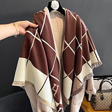 圍巾 披肩 圍巾冬季女千鳥格韓版格紋包邊百搭保暖披肩兩用長款圍巾防寒保暖WY040 歷史價格詳細信息