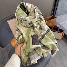 圍巾 披肩 韓版時尚仿羊絨油畫時尚保暖圍巾女季加厚雙面學生圍脖兩用披肩WY040 歷史價格詳細信息