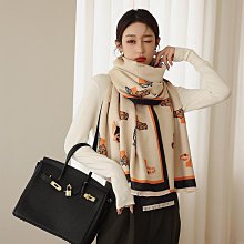 圍巾 披肩 2023秋冬新款印花韓版仿羊絨手感圍巾女加厚空調圍脖披肩防風御寒WY040 歷史價格詳細信息