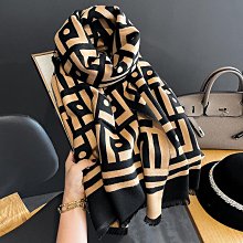 韓版秋冬季保暖圍巾女仿羊絨雙面千鳥格氣質百搭圍脖長款大披肩-KBY科貝 歷史價格詳細信息