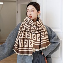 圍巾 披肩 秋冬新款極簡條紋時尚保暖圍巾女秋冬季韓版百搭學生圍脖加厚披肩WY040 歷史價格詳細信息