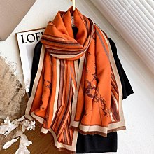 圍巾 披肩 2023新款線條H時尚仿羊絨圍巾女冬季加厚保暖學生圍脖雙面披肩空WY040 歷史價格詳細信息