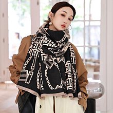 圍巾 披肩 韓版秋冬新款保暖圍巾女時尚字母加厚雙面空調大披肩學生防風圍脖WY040 歷史價格詳細信息