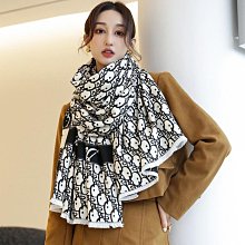 圍巾 披肩 2023秋冬新款印花韓版仿羊絨手感圍巾女加厚空調圍脖披肩防風御寒WY040 歷史價格詳細信息