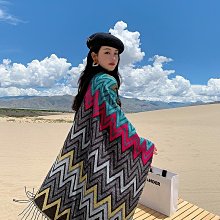 精品免運-民族風披肩斗篷女保暖西藏草原青海云南麗江新疆旅游拍照超仙圍巾 歷史價格詳細信息