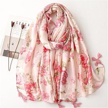 #婷婷百货單春秋新款刺繡繡花民族風送禮女清新日韓風棉麻圍巾披肩保暖大 S1-44 歷史價格詳細信息