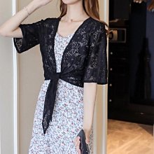 五分袖罩衫 蕾絲 上衣-短款勾花鏤空百搭女裝2色74ab47[獨家進口][米蘭精品] 歷史價格詳細信息