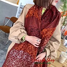 LOEWE 新款雙色LOEWE羊毛與馬海毛混紡流蘇圍巾 (海軍藍/黑色) 歷史價格詳細信息