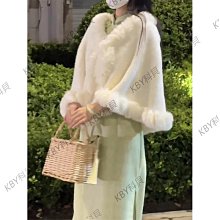 2024秋冬新款外套女斗篷披风设计中长款开衫外套格子呢子大衣 4色 歷史價格詳細信息